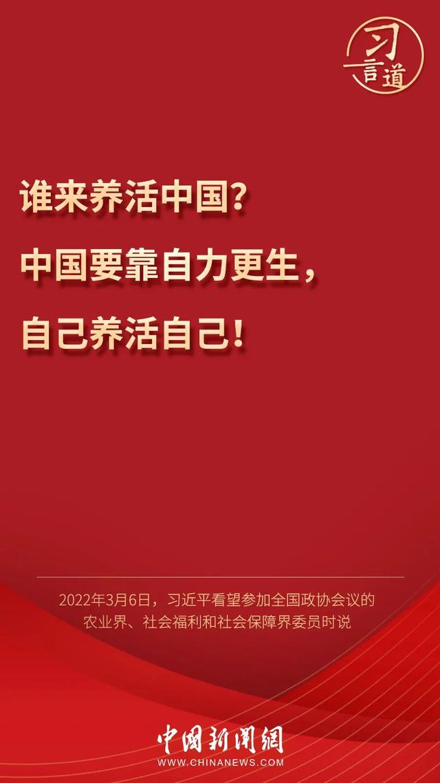 習言道丨習近平為何再答“誰來養(yǎng)活中國”？