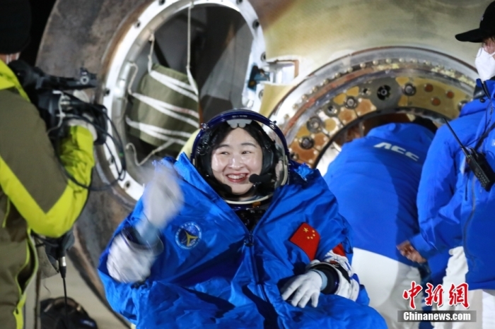 圖為航天員劉洋。孫海英 攝