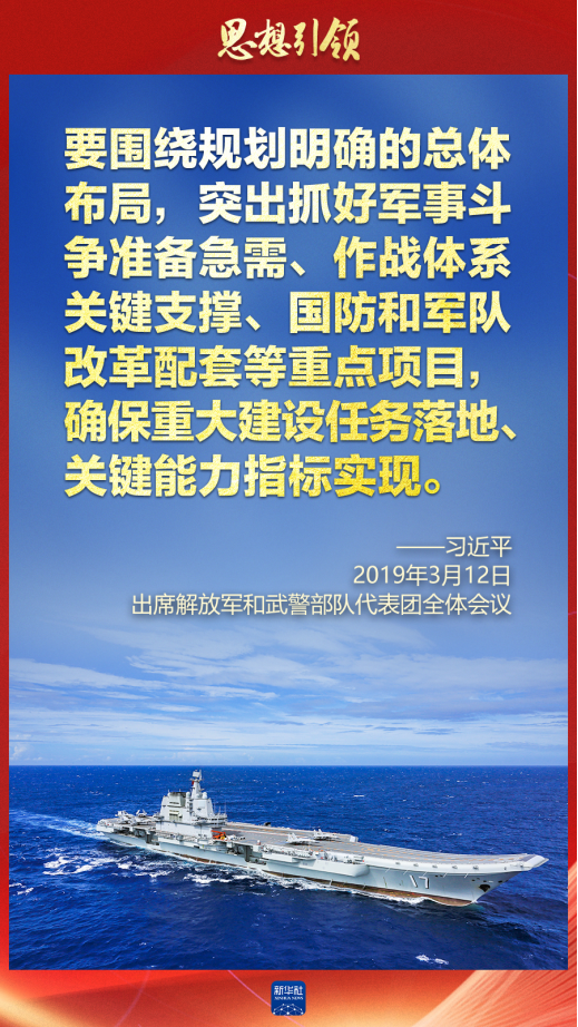 思想引領(lǐng)｜兩會上，習主席這樣談強軍之路