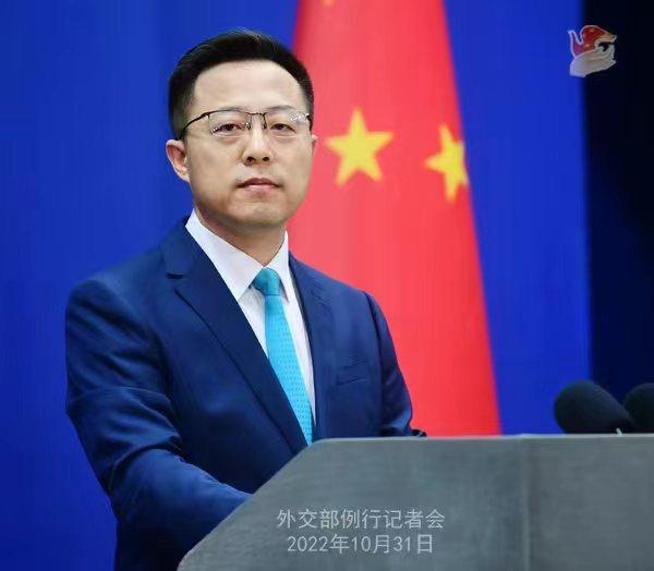 外交部發(fā)言人趙立堅。 薛偉 攝