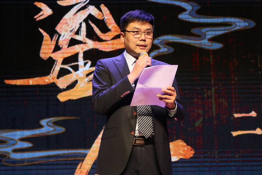 北京外國語大學黨委常委、副校長趙剛在活動現(xiàn)場講話。主辦方供圖