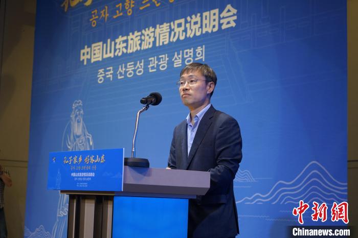 首爾市政府觀光體育局局長(zhǎng)金英渙致辭?！⑿?攝
