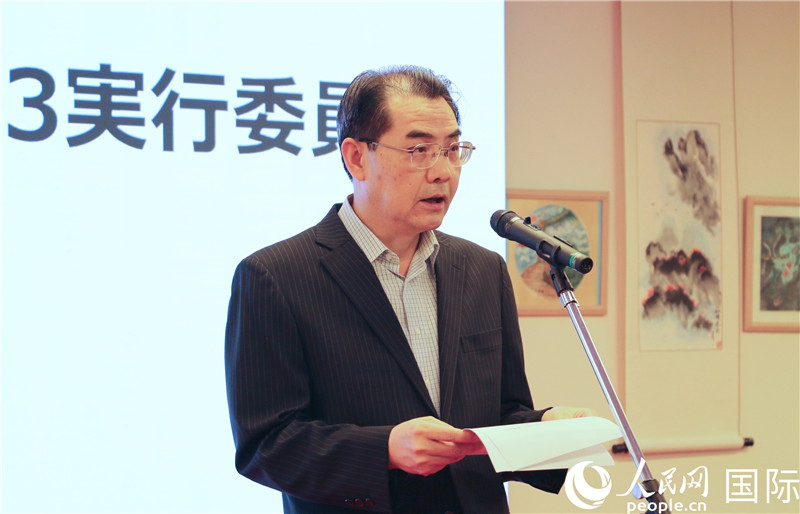 中國駐日本大使吳江浩致辭。人民網 許可攝