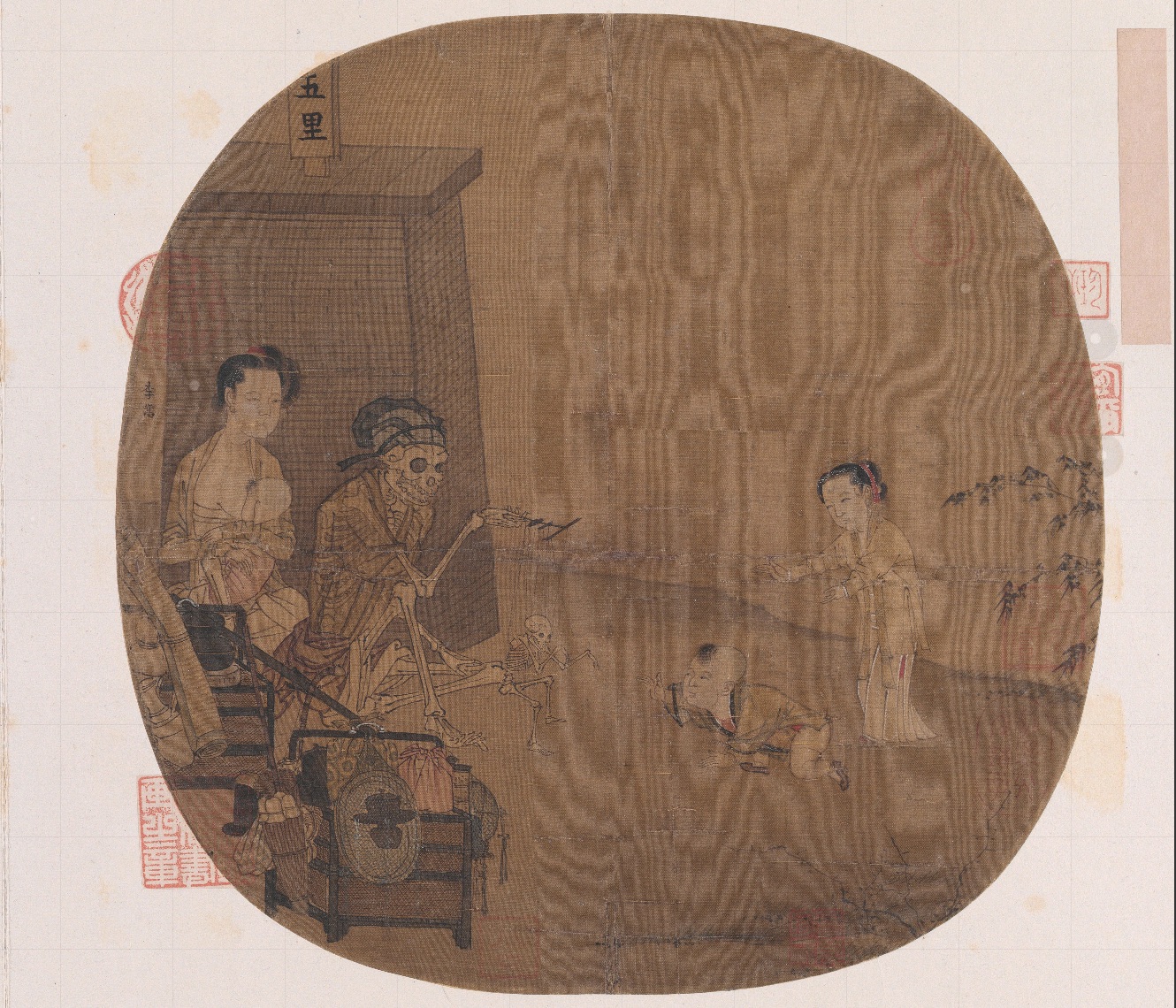 南宋名畫《骷髏幻戲圖》。圖片來源：故宮博物院官方網(wǎng)站