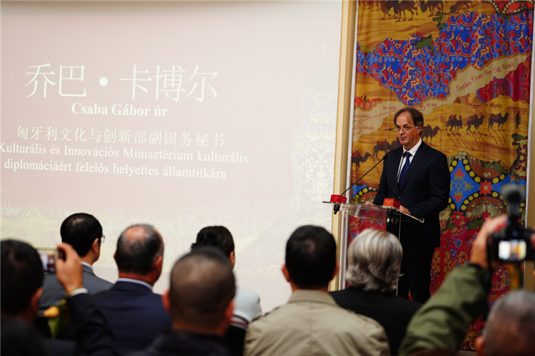 匈牙利文化與創(chuàng)新部副國務(wù)秘書喬巴·卡博爾。布達佩斯中國文化中心供圖