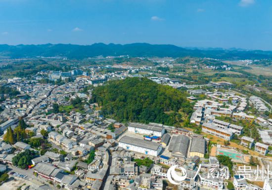 航拍舊州古鎮(zhèn)。人民網(wǎng) 陽茜攝