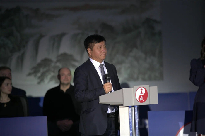 中國駐俄羅斯大使張漢暉致辭。駐俄羅斯大使館供圖