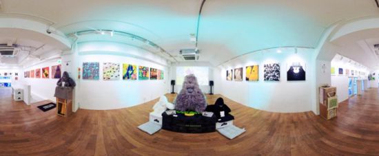 “大衛(wèi)猿”主題展覽現(xiàn)場。（主辦方供圖）