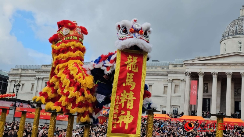 倫敦新春慶典現(xiàn)場(chǎng)。人民網(wǎng) 郭錦標(biāo)、楊浩鵬攝
