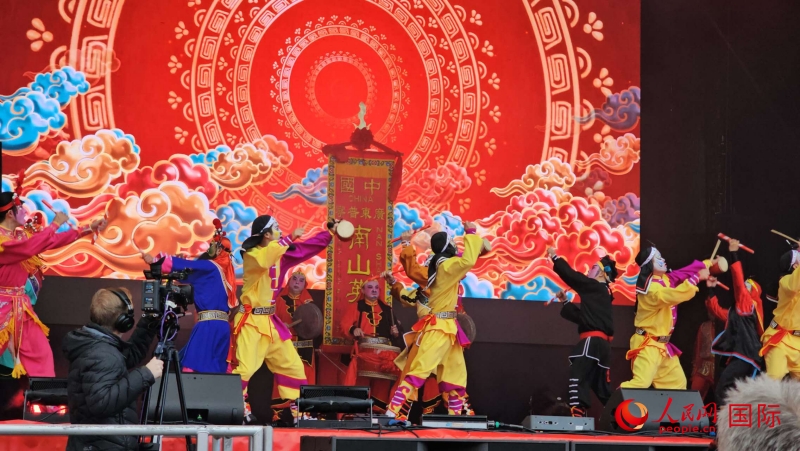 倫敦新春慶典現(xiàn)場(chǎng)。人民網(wǎng) 郭錦標(biāo)、楊浩鵬攝