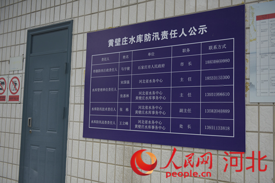 防汛責任人公示牌。人民網(wǎng)祝龍超攝