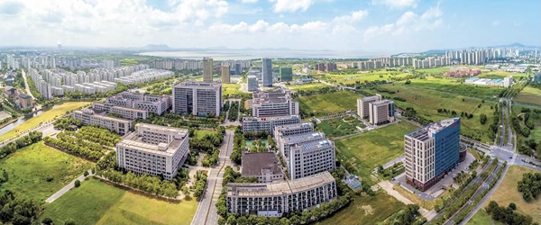 航拍產(chǎn)業(yè)園區(qū)一角。無(wú)錫高新區(qū)管委會(huì)供圖