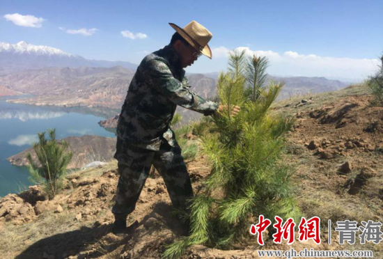 圖為尖扎干部職工生態(tài)建設和環(huán)境保護現(xiàn)場。尖宣 供圖