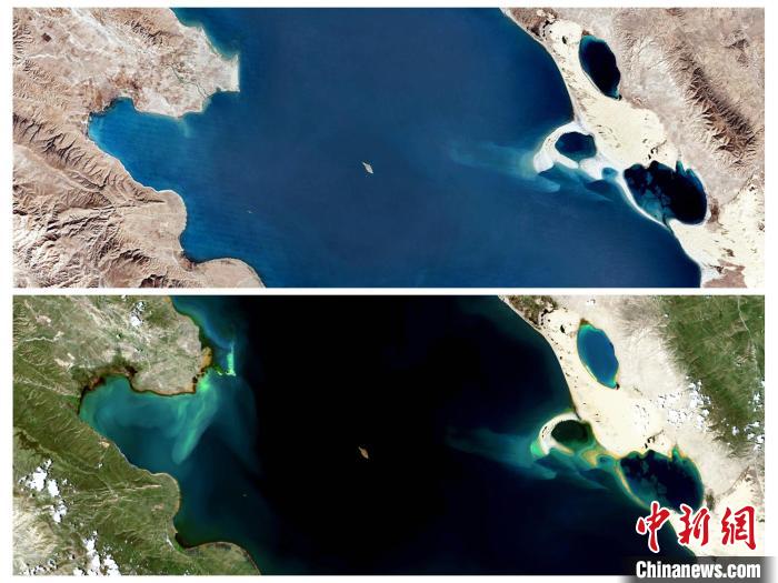 衛(wèi)星鳥瞰“生態(tài)大省”青海：沙化治理明顯，青海湖如藍(lán)寶石