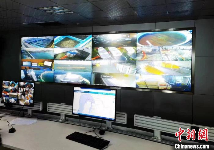 資料圖為生產(chǎn)平臺實時監(jiān)控視頻實現(xiàn)高速率、低時延回傳?！∏嗪Ｒ苿雍Ｄ戏止竟﹫D