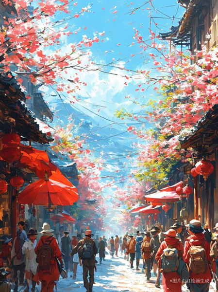 【巳巳如意萬象新】漫評(píng)丨紅紅火火中國(guó)年，照見新年新圖景