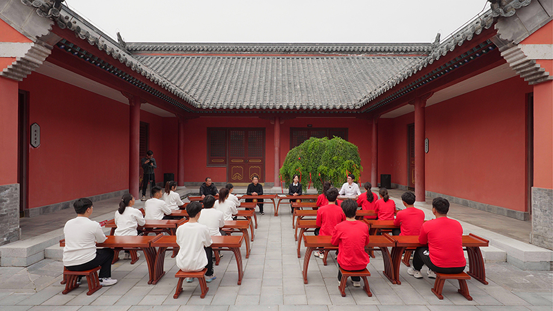 “一塊豆腐話清廉”思政課。滁州市委網(wǎng)信辦供圖