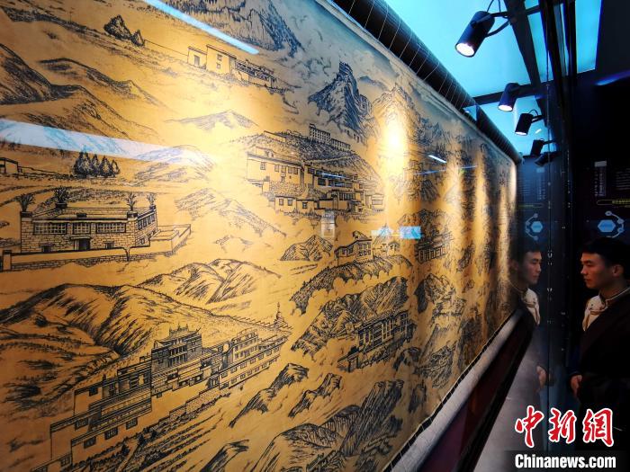 圖為歷代藏醫(yī)藥學(xué)教育機(jī)構(gòu)展示?！?zhí)砀?攝