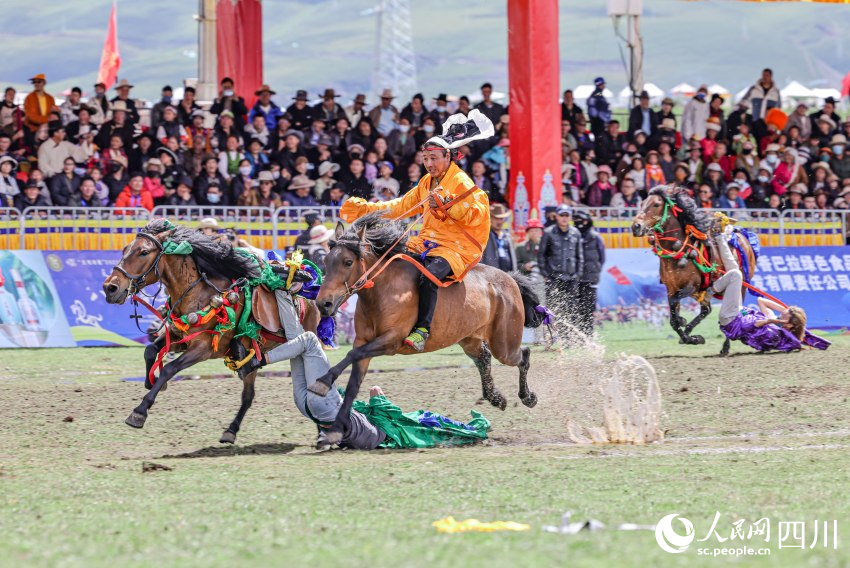 馬術(shù)表演現(xiàn)場。洛絨尼瑪攝