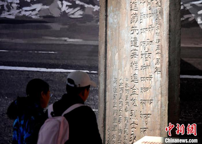 圖為5月18日，觀眾正在欣賞展覽?！±盍?攝