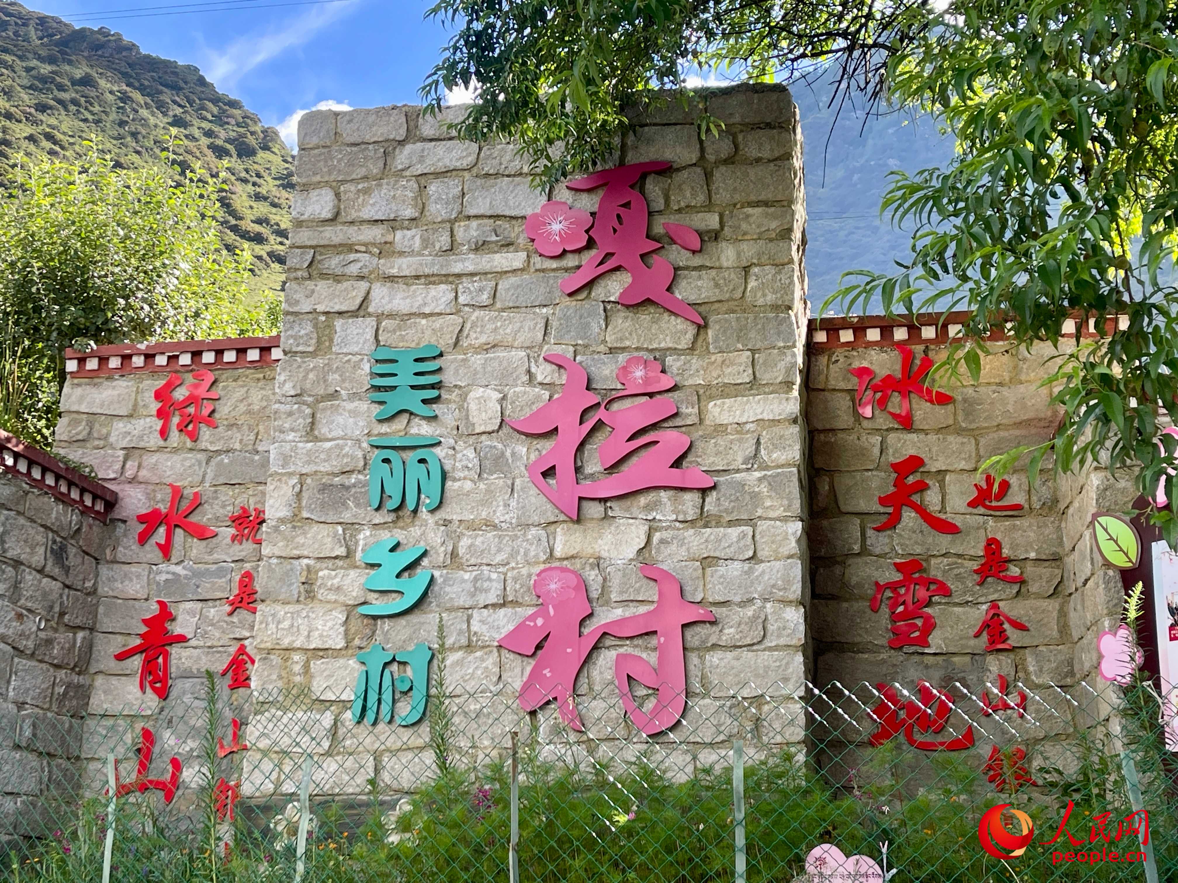 林芝鎮(zhèn)嘎拉村。人民網(wǎng) 周靜圓攝
