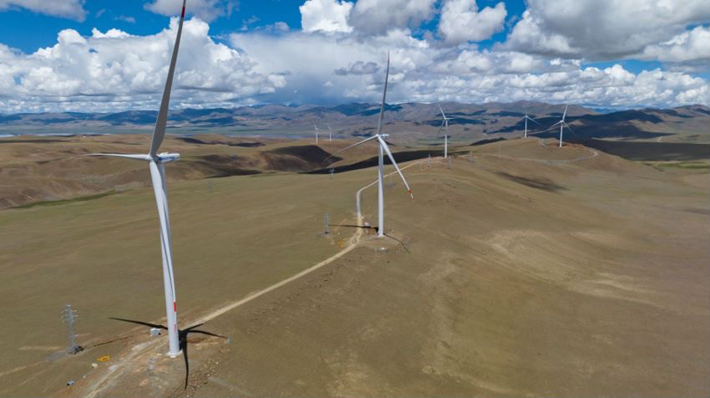 西藏措美哲古風(fēng)電場(chǎng)。受訪者供圖